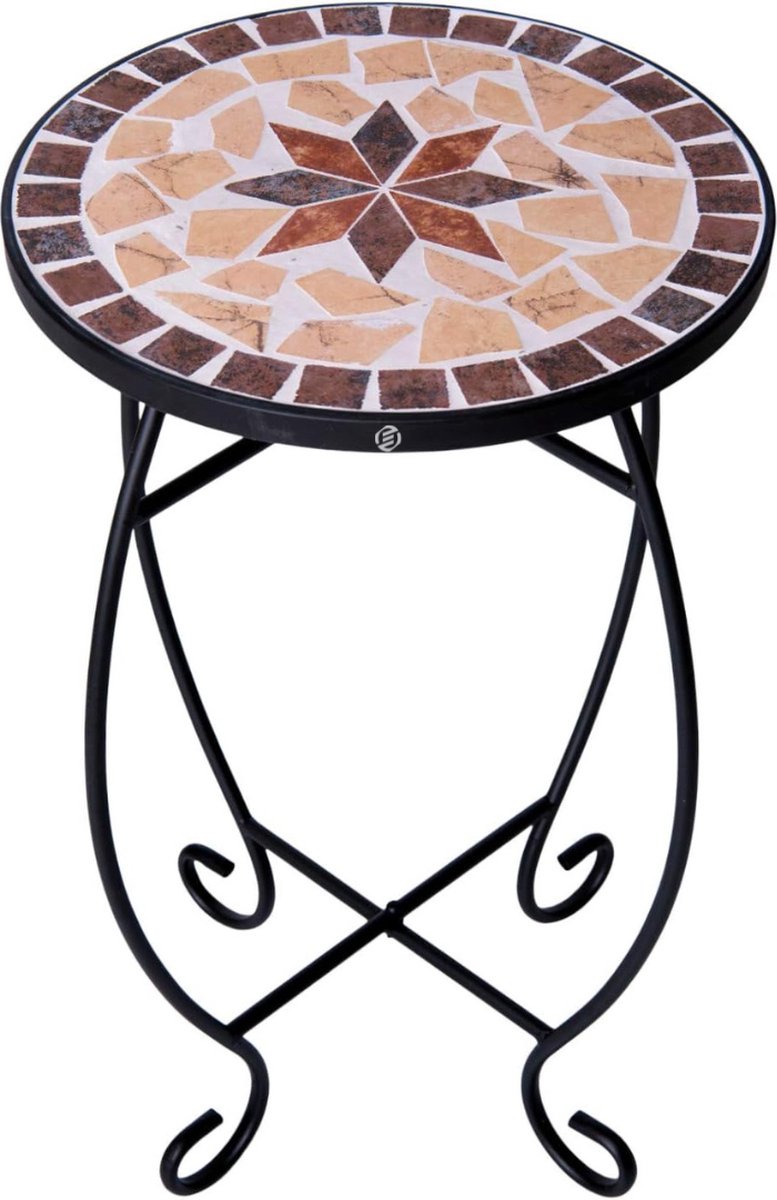 Equivera Bijzettafel Buiten - Bijzettafel Tuin - Salontafel Buiten - Salontafel Tuin - Koffietafel Buiten - Voor Binnen en Buiten - Must Have Voor Jouw Tuin!