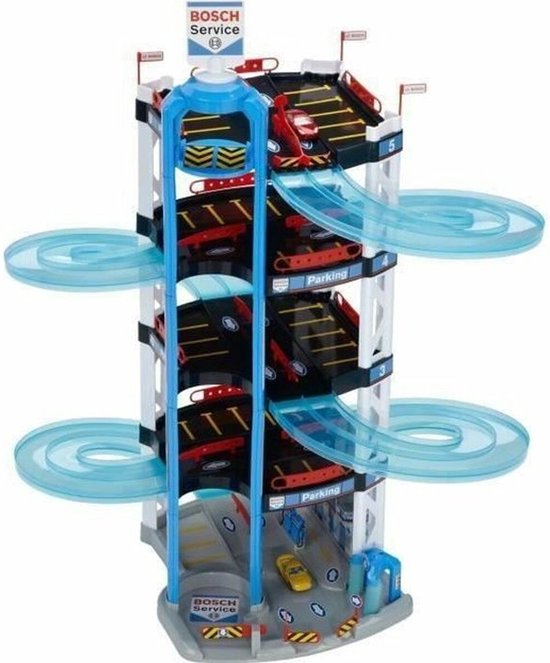 Foto: Klein toys bosch mini speelgoed parkeergarage autogarage speelgoedgarage vijf verdiepingen