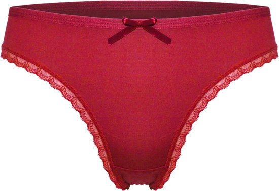 Fine woman string dames katoen - Donkerblauwe - L | bol