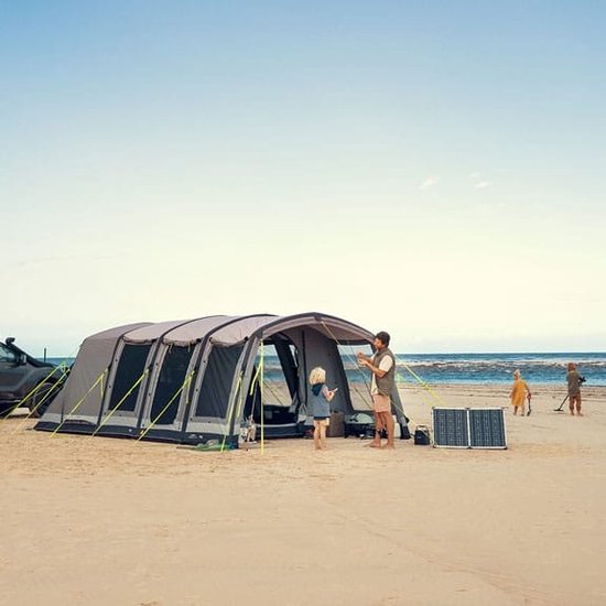 KRAKEN Elektrische Tent Pomp met Accu - Ideaal voor kamperen - Dometic, Outwell, Quechua, Vango, Obelink, Kampa, Eurotrail - Automatisch stoppen bij ingestelde druk - Tent leegpompen - USB poorten - Powerbank voor mobiel/tablet - 6000 mAh - 16 PSI van KRAKEN — afbeelding 2