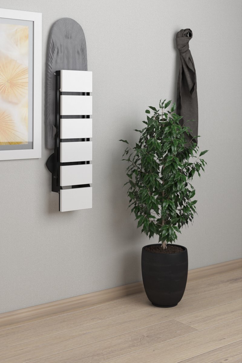 Goedkoopste Moka Park - Strijkplank - Opvouwbare Strijkplank - Ophangbaar - Wandmontage Strijkplank - Wit