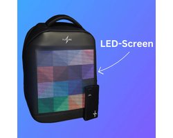 Flash Bag - LED Rugzak - Bluetooth app - waterdicht - smart - tekst /afbeelding/ animatie - reflectoren - verborgen zakken - comfortabel - Marketing - adverteren - advertentie- inclusief powerbank