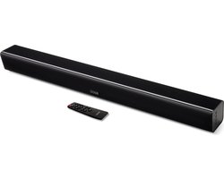 OOQE PRO Q6 All-in-One Soundbar | Ingebouwde Krachtige Subwoofers | Ingebouwde Bass Reflex | 160 Watt Piekvermogen | Geschikt voor Kleine en Grote Ruimtes | Bluetooth 5.3: Snelle en Automatische Verbinding | Inclusief Afstandsbediening | Zwart