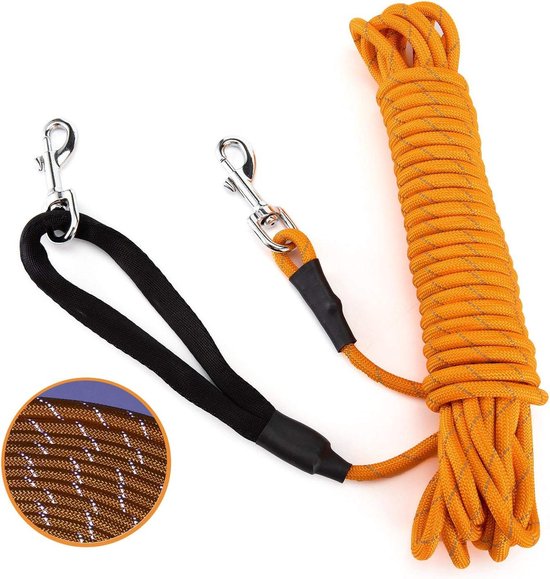 Beeztees Premium Parinca - Hondenriem - Rond - Nylon - Grijs - 120x1,2 cm
