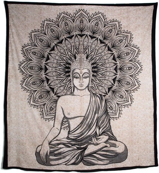 Authentiek Wandkleed met Boeddha Motief