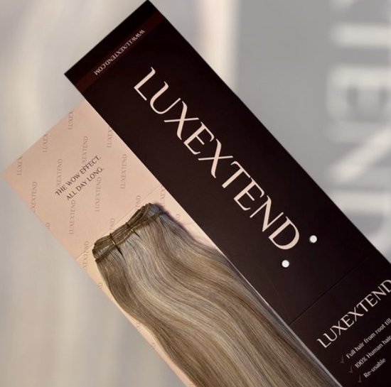 LUXEXTEND Weave Hair Extensions #P10/60A | Haar Extensions | Human Hair Weave | 30 cm - 100 gram | Haarstuk | Extensions Haar | Extensions Human Hair | Echt Haar | Weave Hairextensions Bundels | Weft Haar | Haarverlenging