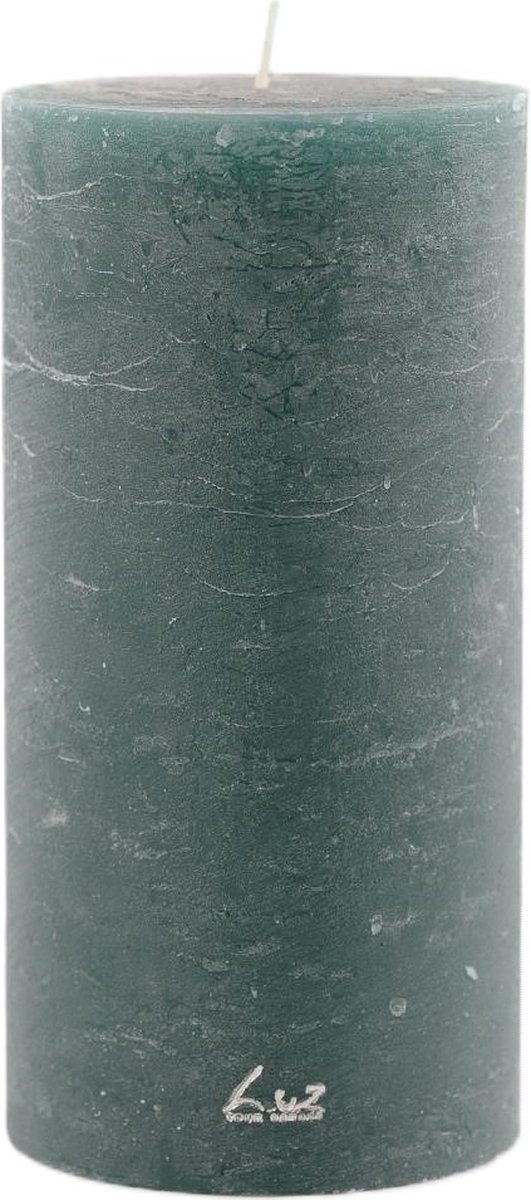 Rasteli Luz Your Senses Stomp Kaars Groen-Atlantic Deep D 10 cm H 20 cm