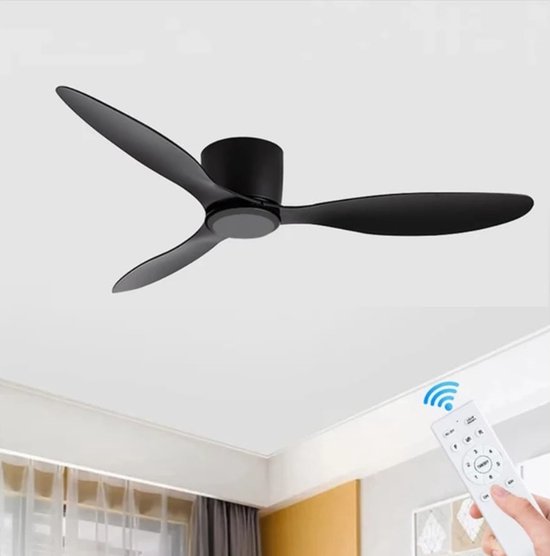ARDES - AR5A90 Ventilateur de plafond sans Lumière 3 pales - ventilateur de plafond avec pales métalliques - ventilateur 3 vitesses, commande murale et diamètre 90 cm - Ventilateur 100 % Made in Italy