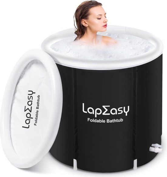 Foto: Lapeasy ijsbad zitbad dompelbad opblaasbaar draagbaar ice bath zwart xl