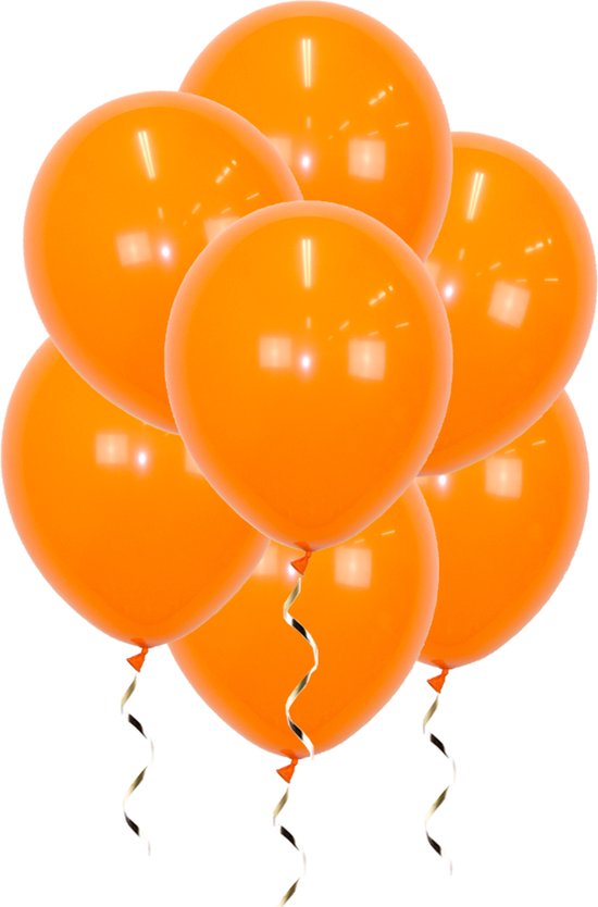 Oranje Ballonnen 100st Feestversiering EK Koningsdag WK Verjaardag Ballon