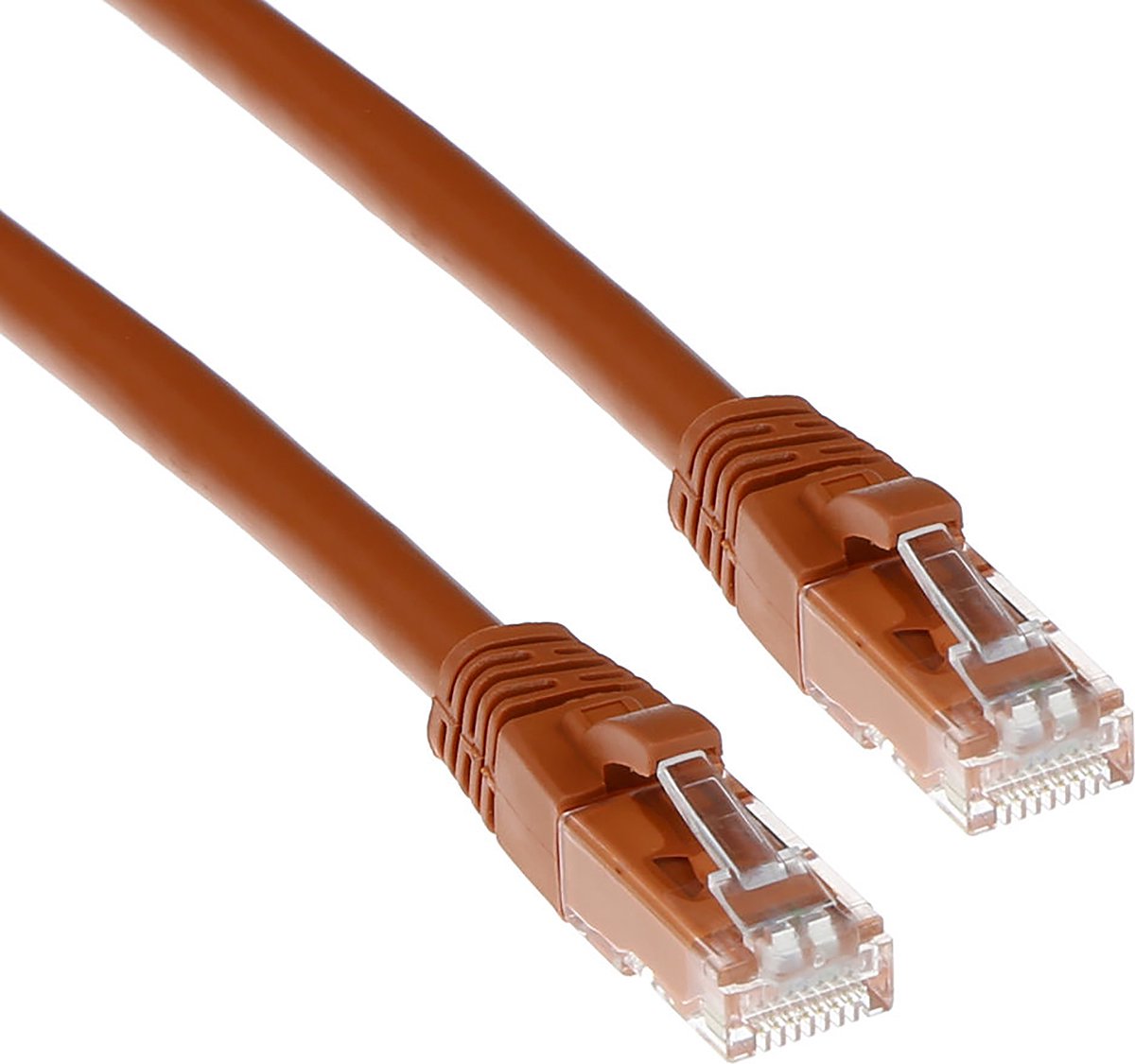 Image of ACT Bruine 1,5 meter U/UTP CAT6A patchkabel snagless met RJ45 connectoren IB2251