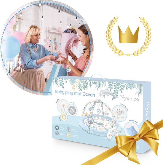 Tapis éducatif interactif Ocean Nukido - bleu