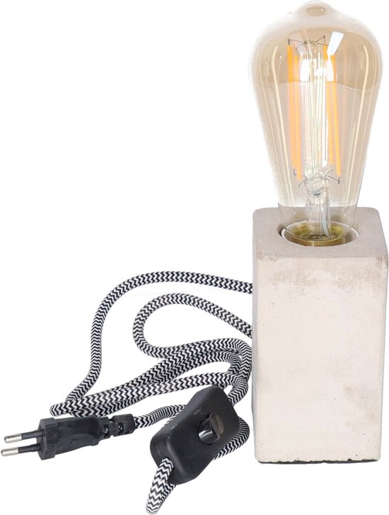 Anna's Collection Tafellamp buiten - solar - D12 x H28 cm - wit | Leen Bakker