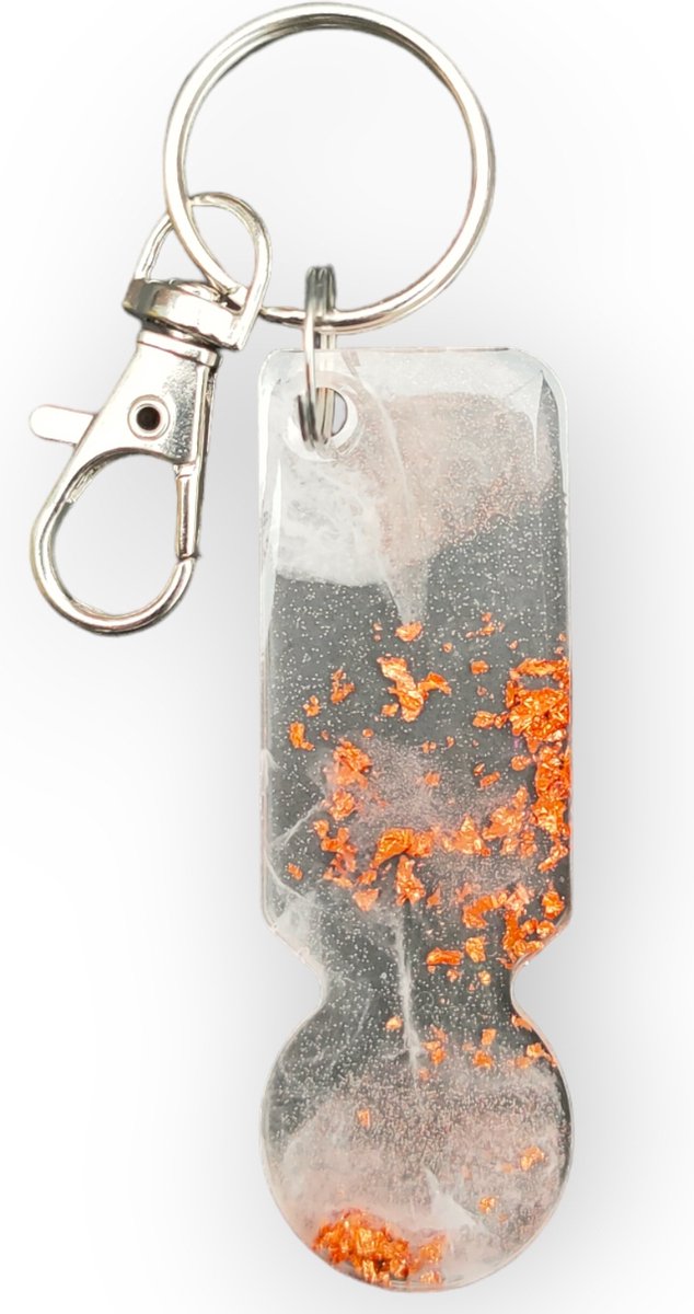 Resin Art JR: Winkelwagenmuntje / Muntje voor in winkelwagen / Sleutelhanger