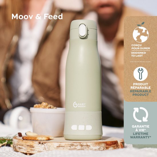 Babymoov Moov & Feed Flessenwarmer - Green — afbeelding 2
