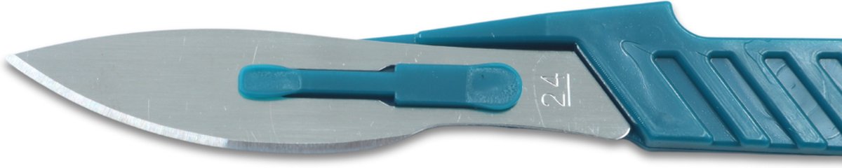 Goedkoopste Romed scalpelmesjes met handvat nummer 24 - Set van 5 doosjes Romed