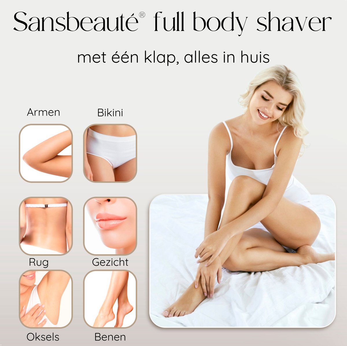 2-in-1 Ladyshave + 2 Extra Scheerkoppen - Gezicht - Oksels - Benen - Bikinilijn - Scheerapparaat Vrouw - Elektrisch Ontharen - Haarverwijderaar Dames - Trimmer Vrouw - Intieme Zone Schaamhaar - Ladyshaves Bikini thumbnail 3
