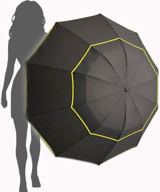 G4Free Golfparaplu, stormbestendig, dubbele afdekking, geventileerd