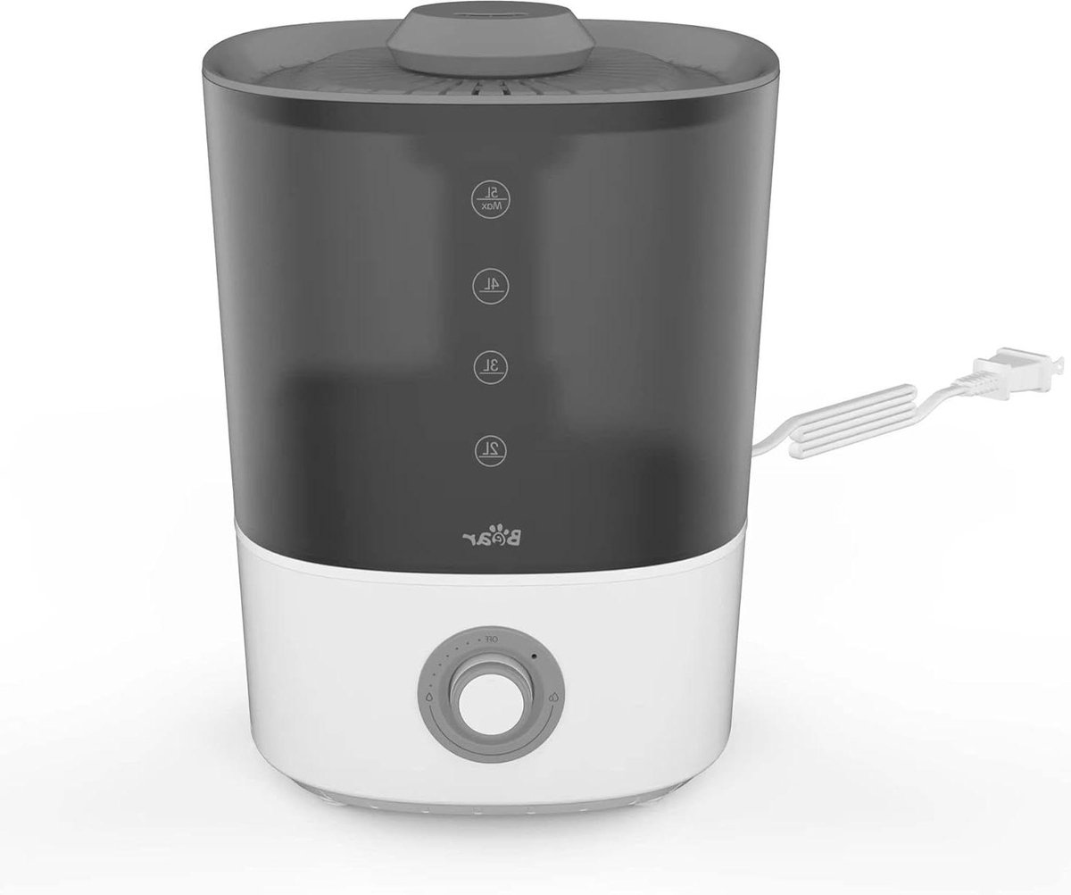 Bol.com Luchtbevochtiger 5 Liter - Stille Top - Fill Bevochtiger Voor Planten En Baby's - 35 Uur Gebruiksduur Met Automatische U... aanbieding