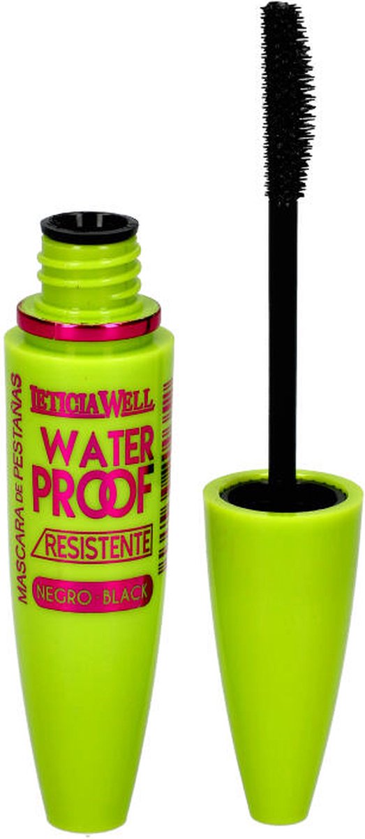 LETICIA WELL Mascara Waterproof Effect Efecto Waterproof Resistente Zwart 1 Flesje met 5 ml