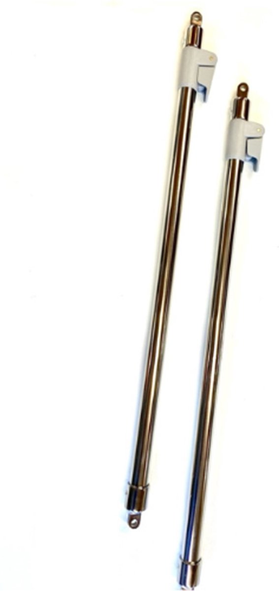 Biminitop verstelbare achter steun RVS316, 65 - 125 cm