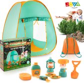 Speeltent Buitenspeelgoed - Camping Speeltent Pop Up - 21pcs - Binnen en Buitenspeelgoed voor Kinderen - Kindertent