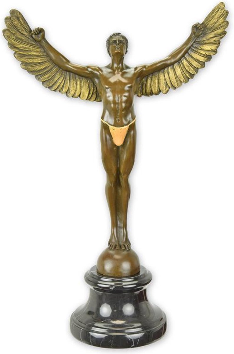 EEN BRONZEN BEELD VAN ICARUS
