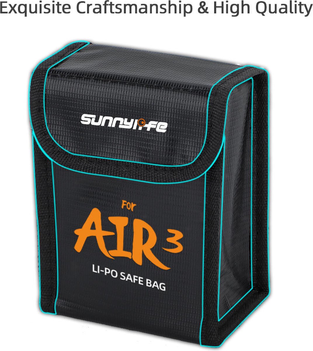 Sac Ignifuge Batterie Housse Anti-feu Fututech Pour Batteries /Pro - Protection étanche (1-3 Batteries) Dji Mini 3