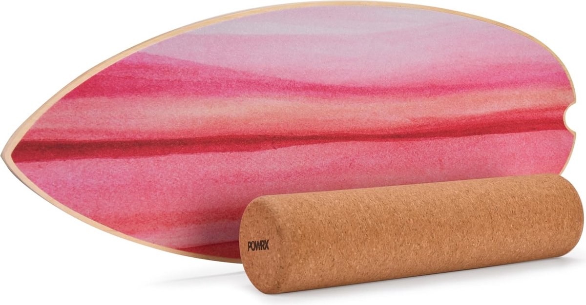 Powrx Balance Board mit Rolle für Indoor & Outdoor Training Powrx Balance Board mit Rolle für Indoor & Outdoor Training