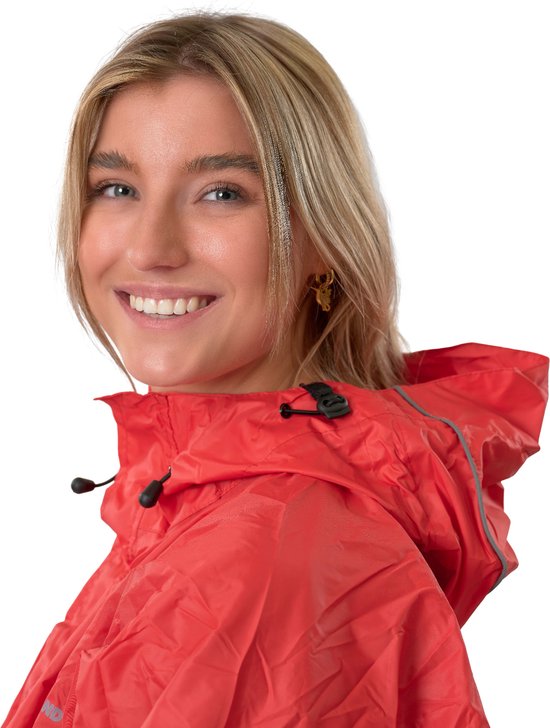 Lowland fietsponcho – rood – Sportief Tilburg