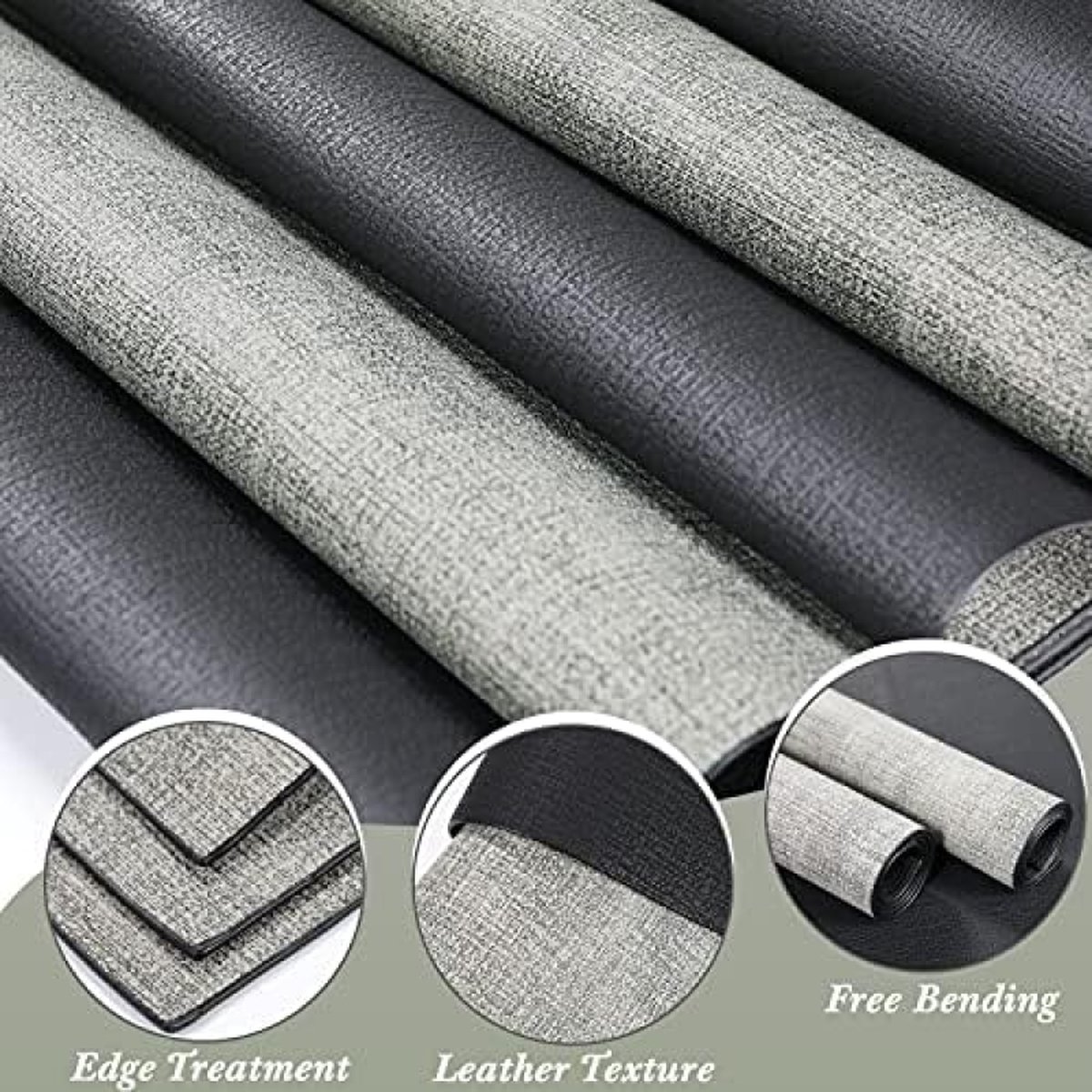 thumbnail: SUEH DESIGN Lederen Placemats Set Van 6 - Afwasbaar Kunstleer 43x31 Cm