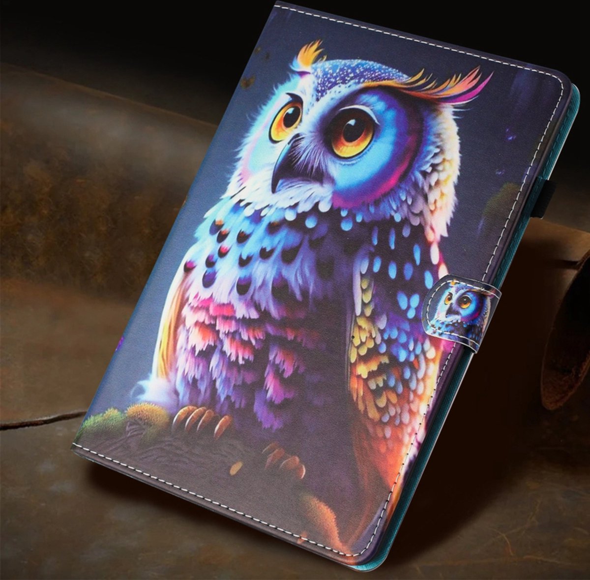 Uil - Bescherm-Etui Map Cover geschikt voor Apple iPad Pro 11" - 2024 - 2025 Rood - A2836 - A3357
