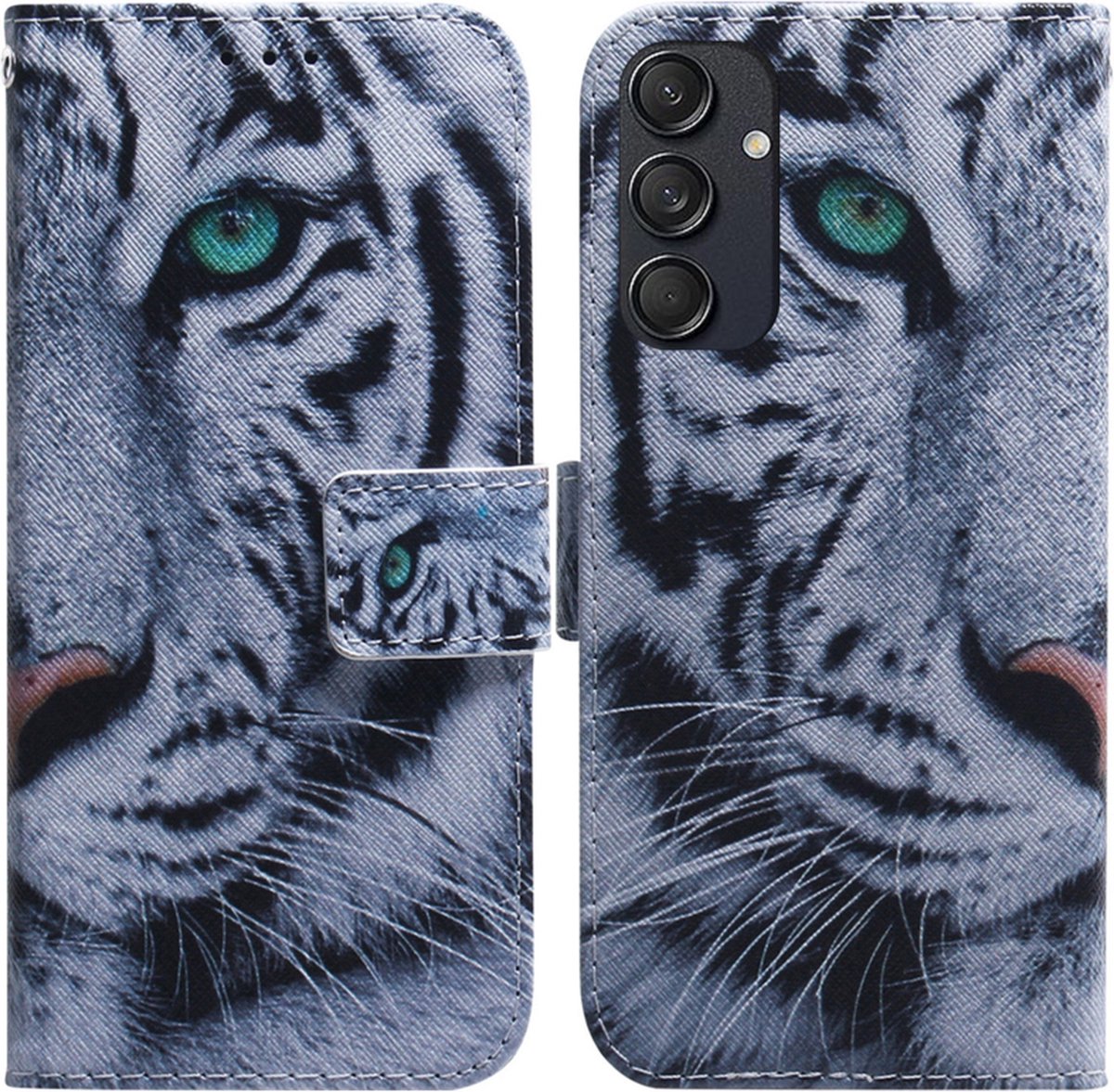 BookCover Hoes Etui geschikt voor Samsung Galaxy M55 - Tijger