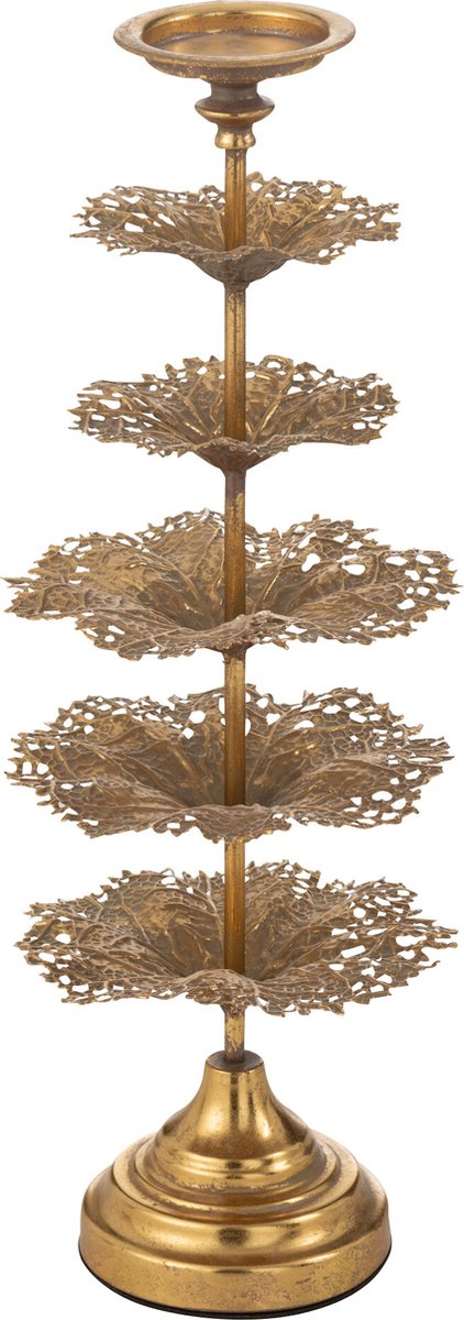 J-Line kaarshouder boom - metaal - goud - small