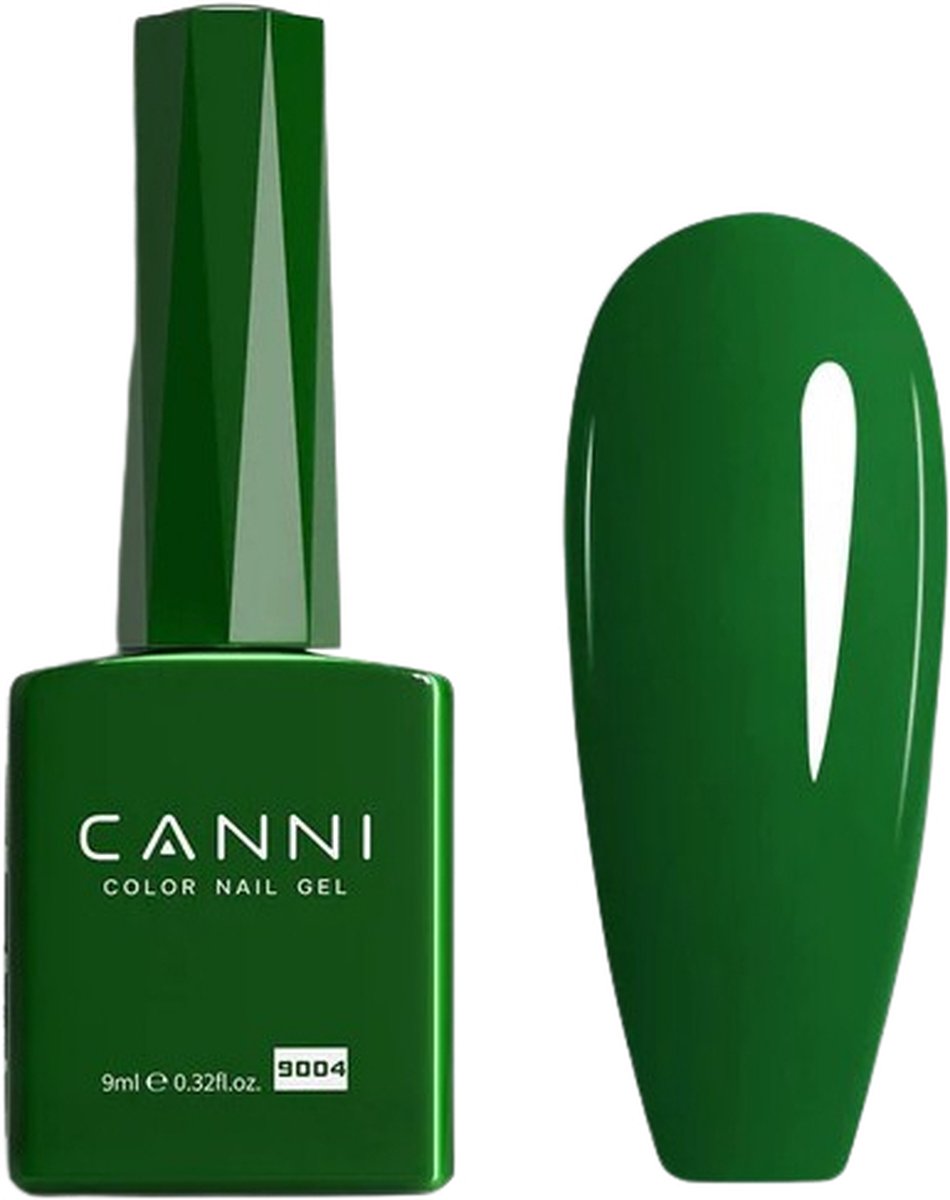 Canni UV Gellak Groen - 9 ml - Donkergroene Gellak - Groene Gellak - Gellak Donkergroen - Gellac Groen - Gellak Donker Groen - Gellak Kleuren - Canni Gellak - Gellak Nagellak