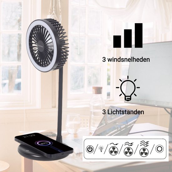 LunaVida's draadloze tafelventilator Review