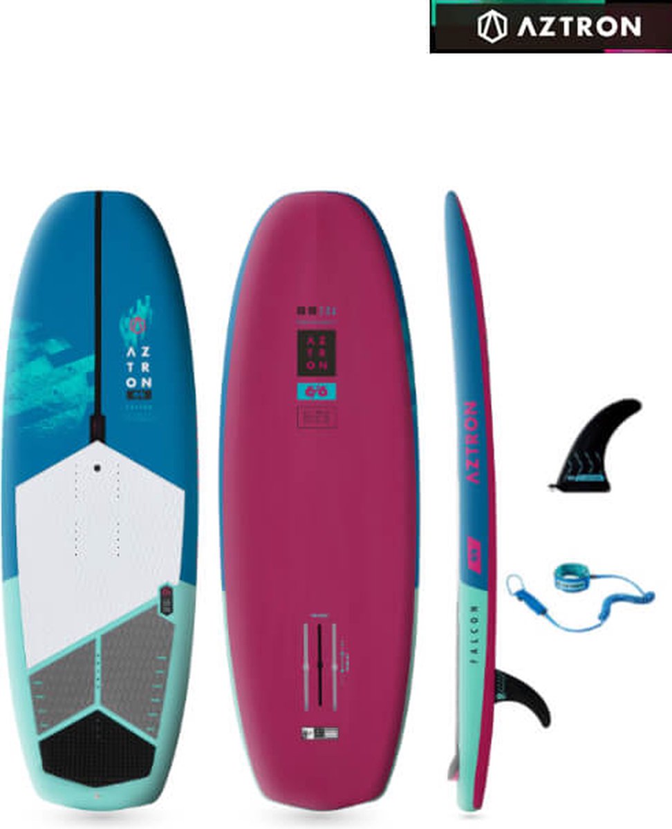Aztron Falcon Surf/Wing/SUP Foil Board 6’6″ - Wing sup - Volume 125 ltr - Lengte 198cm - Gewicht 7.5kg - Carbon - Hardboard