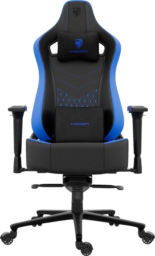 Bol.com HICON - Legend Serie - Armonia Gamestoel - Ergonomische Gamestoelen - Verstelbaar - Zwart/Blauw aanbieding