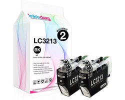 Inktdag inktcartridges voor Brother LC3213 zwart inktcartridges LC3213XL zwart inktcartridges (2 stuks) voor Brother MFC-J491DW, MFC-J497DW,…