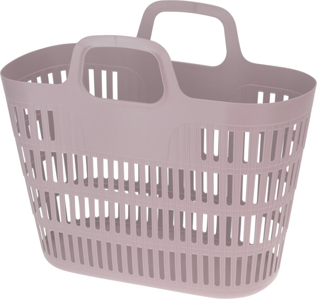 Wastas - flexibel - 25L - 47 x 23 x 32 cm - lichtroze - boodschappentas