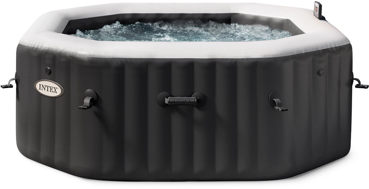 Intex - Jet & Bubble Deluxe - Jacuzzi - 201 x 71 cm -  Zwart