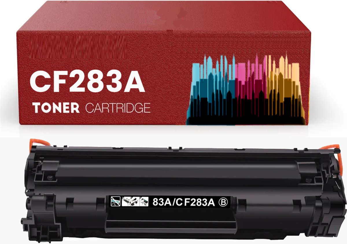 Toner Cartridge Geschikt voor HP 83A / CF283A / CF-283A | Geschikt voor HP Laserjet Pro MFP M120 M125 M125a M125nw M125rnw M126a M126nw M127fn M127fp M127fw M128fn M128fp M128fw M201 M201dw M201n M225 M225dn M225dw