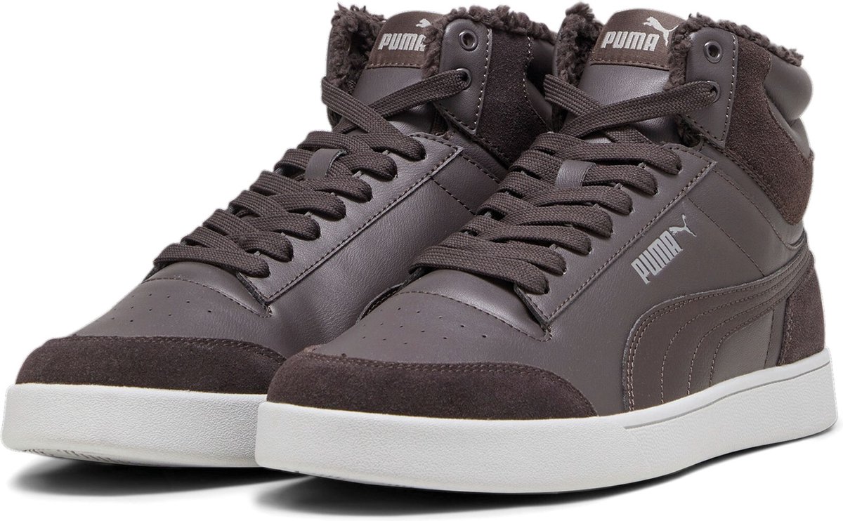 Puma Shuffle Mid Fur Sneakers Senior Grijs