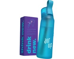 foto van Air Up Drinkfles lichtblauw starterskit - 650 ml Bottle - Inclusief 3 pods - starterskit - hydraterend - Air up fles - geurwater - vegan - bio