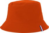 Yucka - Bucket Hat - Vissershoedje - Hoedje - Heren - Dames - Nederlandse vlag - Koningsdag - Holland - Festival accessoires - Reversible - 58 cm