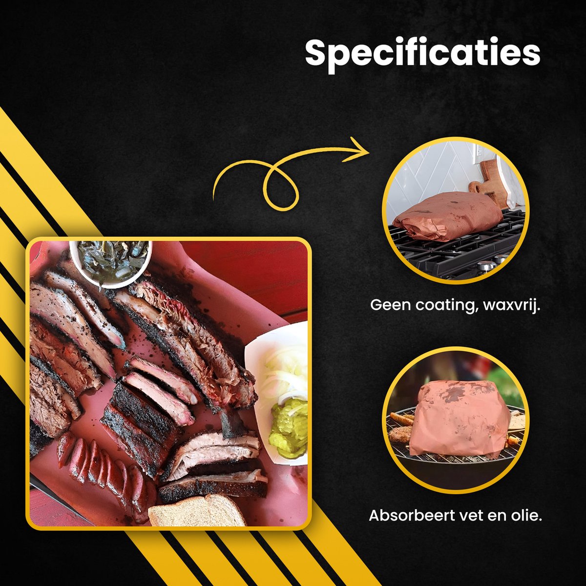 Bakpapier, butcherpapier, 40 cm x 15 m, gesneden bakpapier, slagerpapier, boterbroodpapier, grillpapier, olie- en waterbestendig, butcherpapier, BBQ, rolbox met zaagblad, voor BBQ, rookoven, bakken