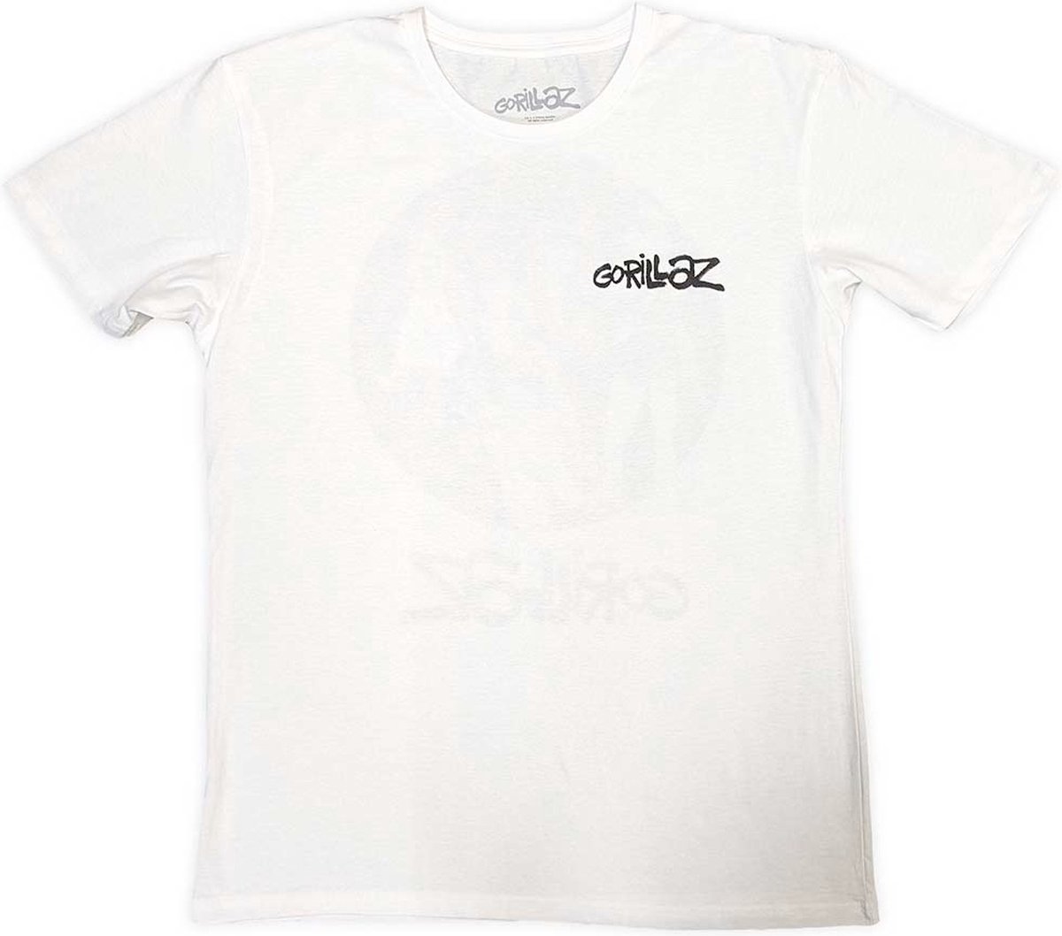 Gorillaz - Song Machine Brush Logo Heren T-shirt - M - Wit