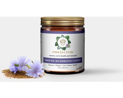Predator - Ground Mushroom Coffee - Vrij van Caffeine - Verbeterde smaak - Chicorei wortel, Lion's Mane, Reishi en Chaga