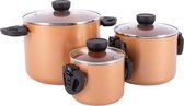 Bo-Camp - Industrial - Batterie de cuisine - Slauson - Compact 3 - 3 pièces - Aluminium - Induction