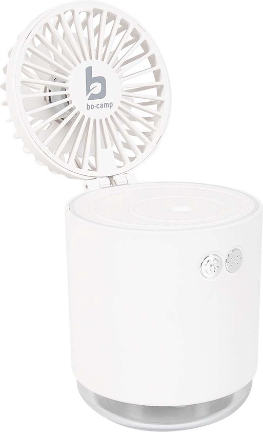 Oplaadbare ventilator met luchtbevochtiger en USB, kleine draagbare ventilator met watervernevelaar 220 ml
